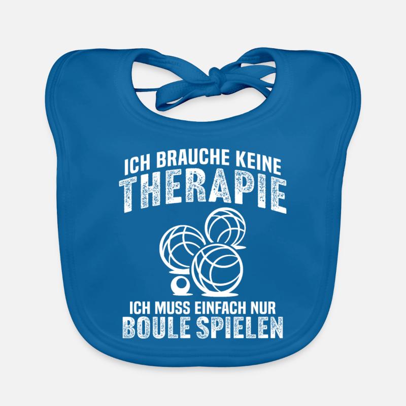 ich muss einfach nur boule spielen Baby Bio-Lätzchen