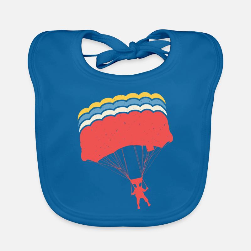Parachutisme rétro parachutisme parachutisme skydiver Bavoir bio Bébé