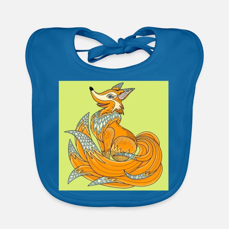 Exotic fox Organic Baby Bibs