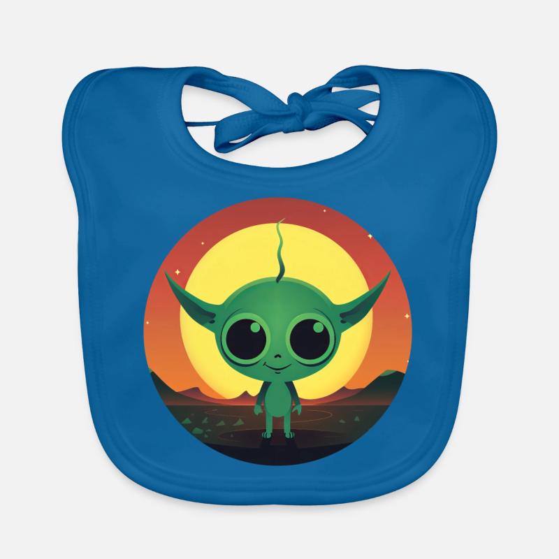 Alien Sunset Organic Baby Bibs