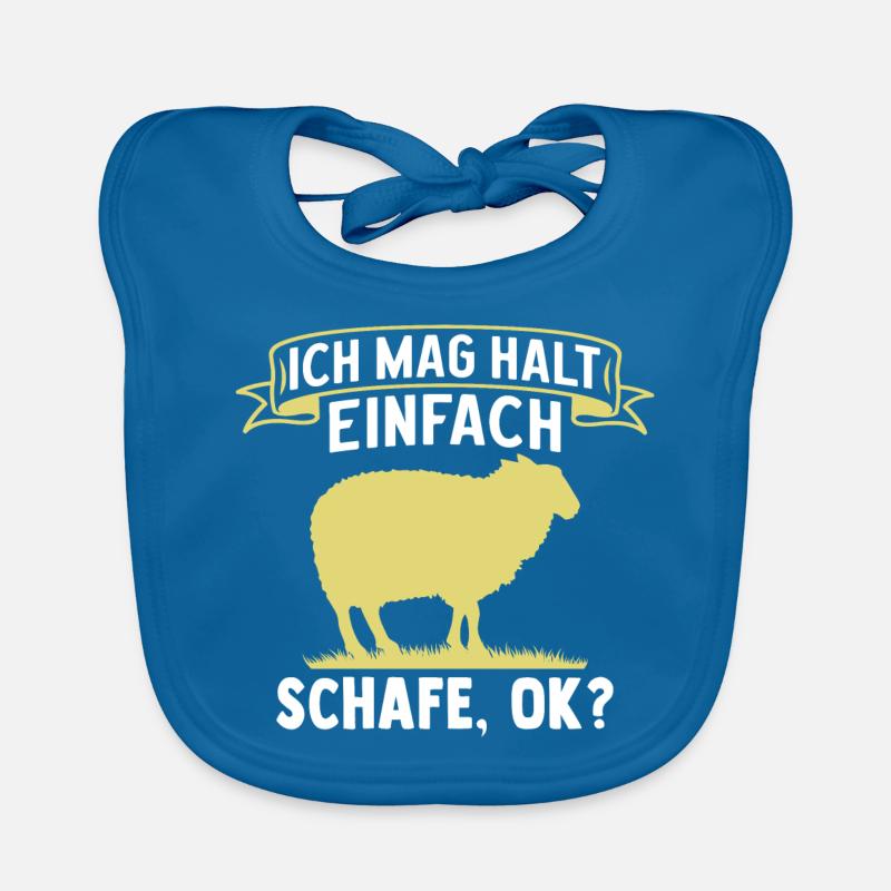Schaf Ich Mag Halt Einfach Schafe, Ok? Baby Bio-Lätzchen