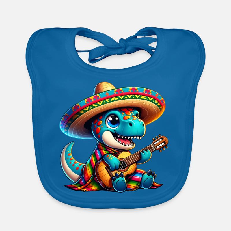 Cinco de Mayo Dino Trex Bavoir bio Bébé