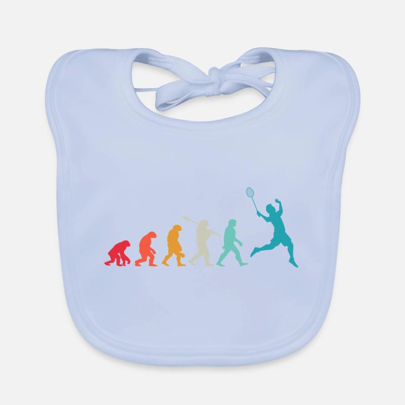 Évolution Badminton Cadeau Pour Joueurs Badminton Bavoir bio Bébé