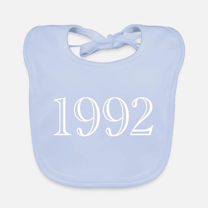 1992 - gift born in 1992 Organic Baby Bibs