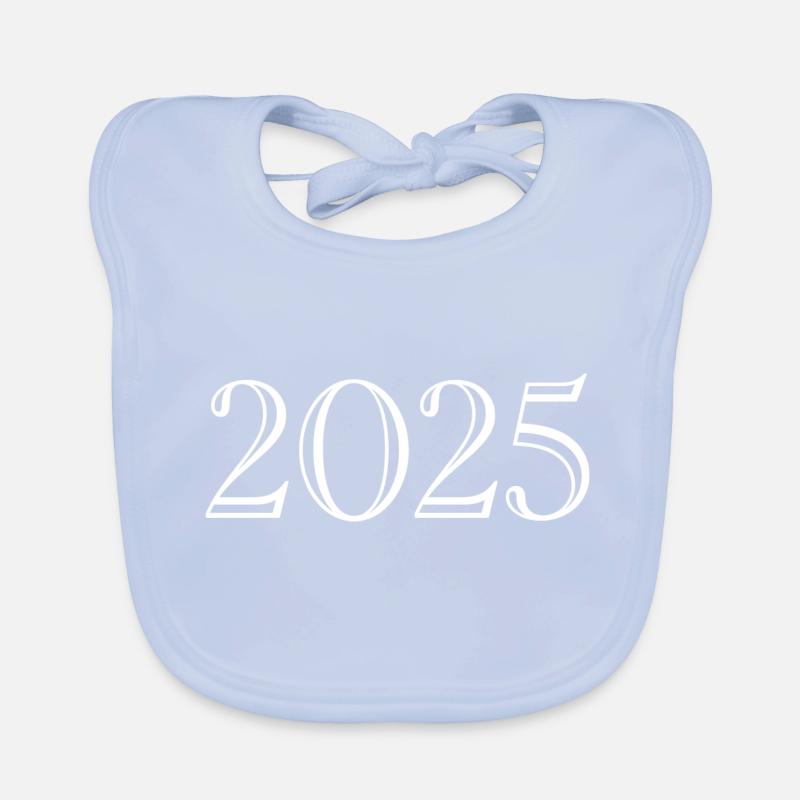 2025 - gift born in 2025 Organic Baby Bibs