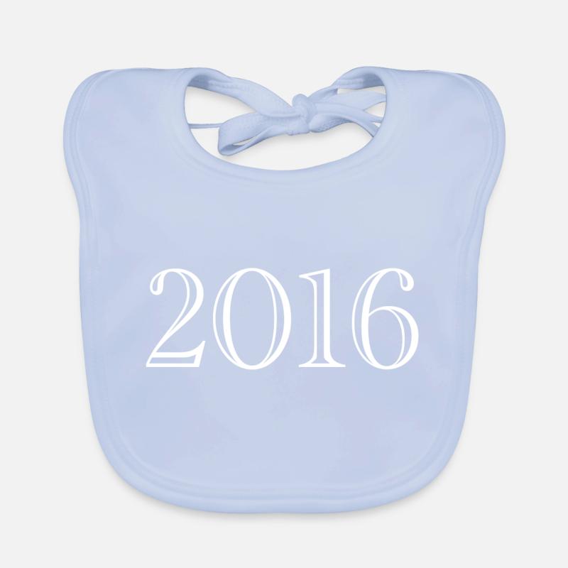 2016 - cadeau née en 2016 Bavoir bio Bébé
