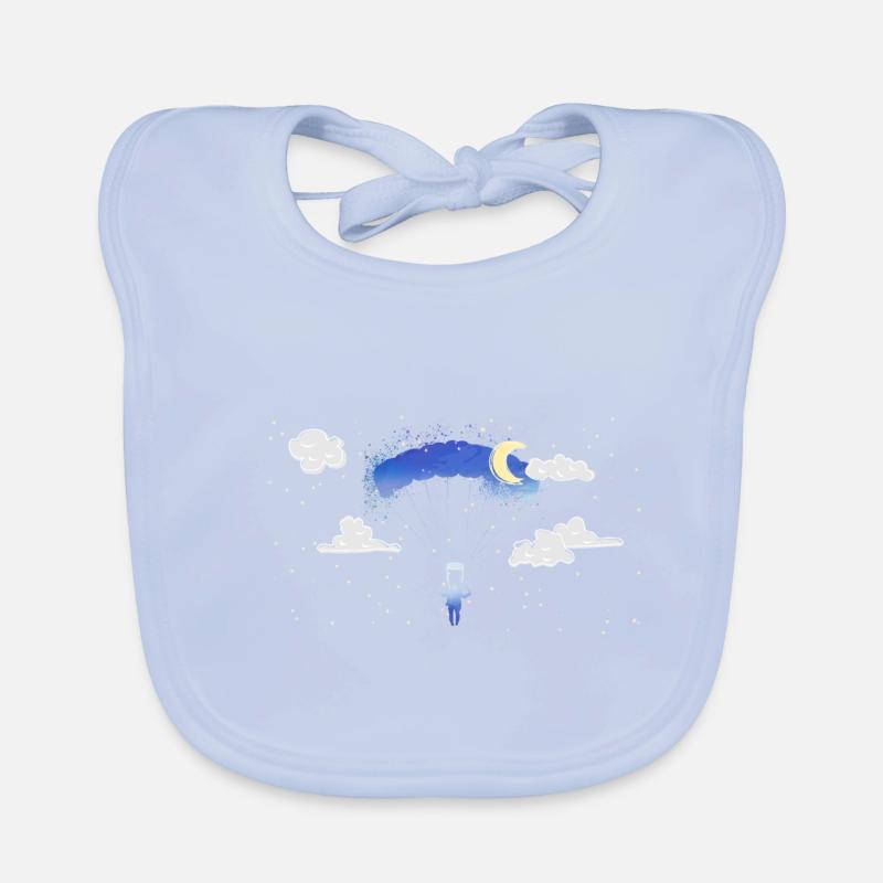 fallschirm,fallschirmfliegen,graffiti,gleitschirm, Baby Bio-Lätzchen