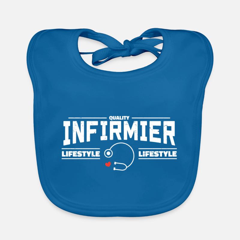 Infirmier | Infirmier Cadeau | Infirmier Passionné Bavoir bio Bébé