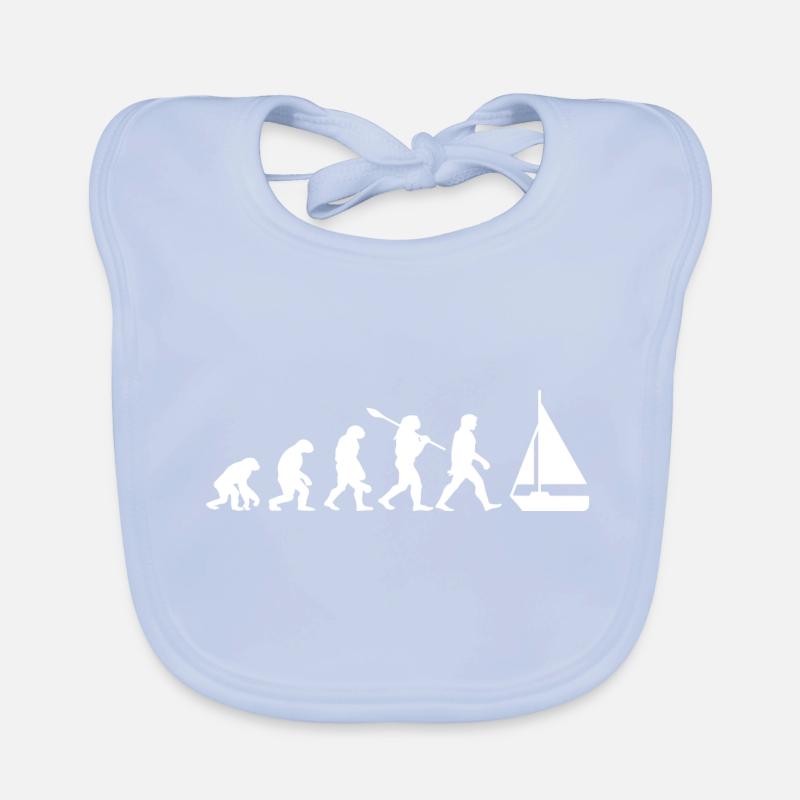 Evolution Segelboot Boot Baby Bio-Lätzchen