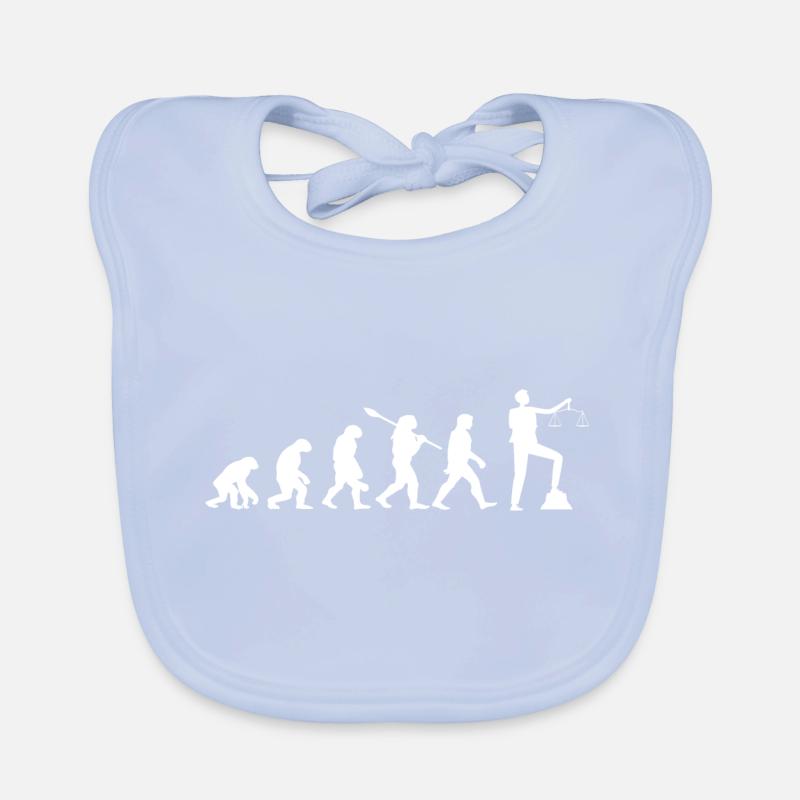 Evolution der Anwälte Humor Rechtsanwalt Baby Bio-Lätzchen