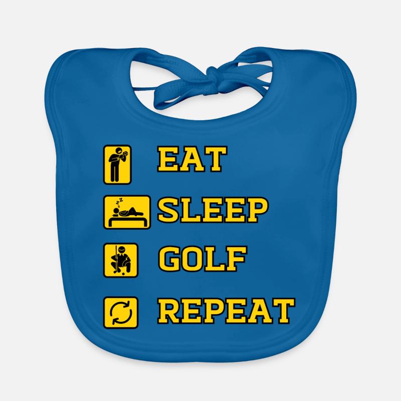 Golf Repeat essen Baby Bio-Lätzchen
