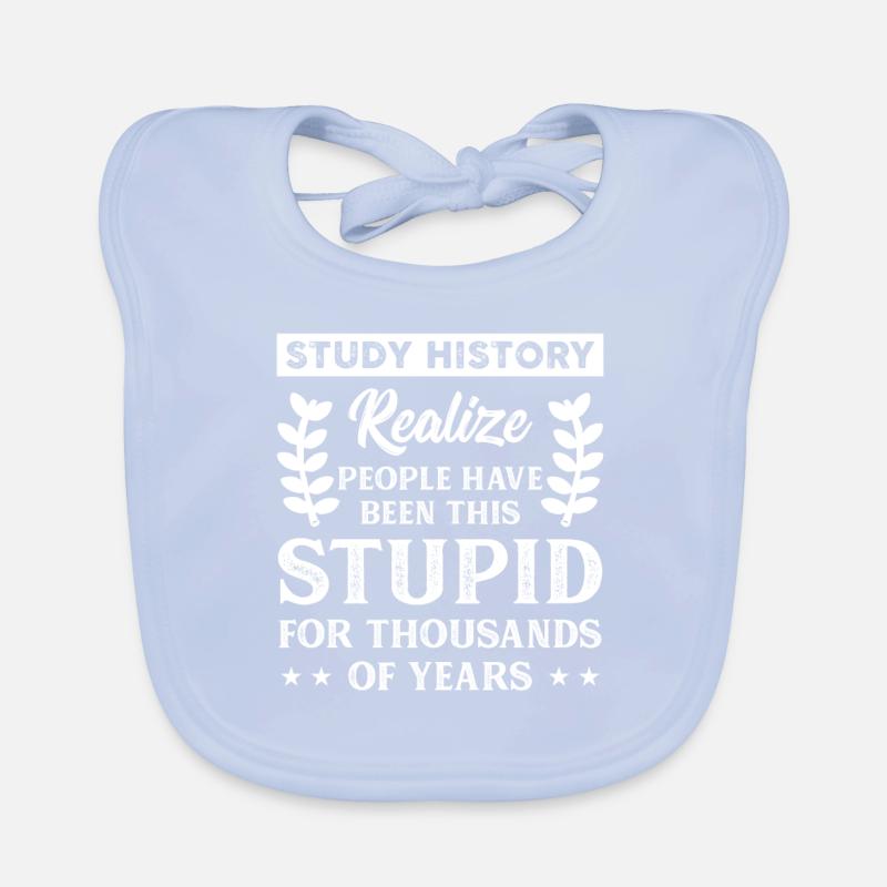 History Teacher Student Historian Gift Organic Baby Bibs
