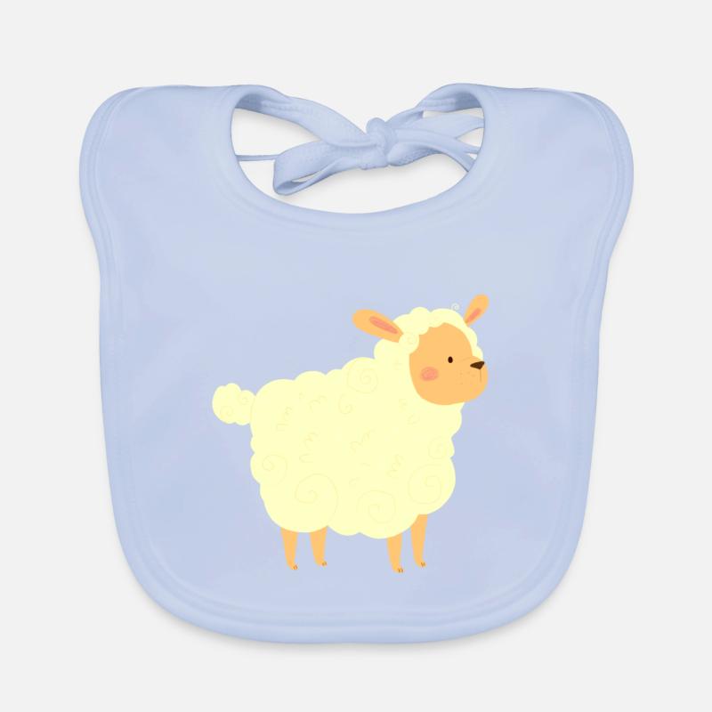 Kleines Schäfchen Baby Bio-Lätzchen