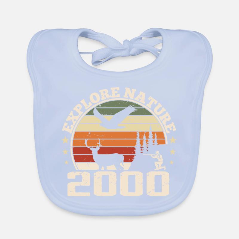 Cadeau Anniversaire 2000 Classique Chasseur 2000 Bavoir bio Bébé