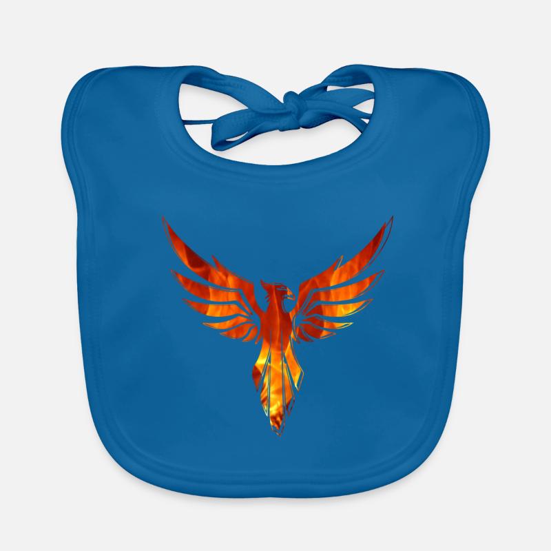 Phoenix,vogel,graffiti,Malerei,funken,feuer Baby Bio-Lätzchen