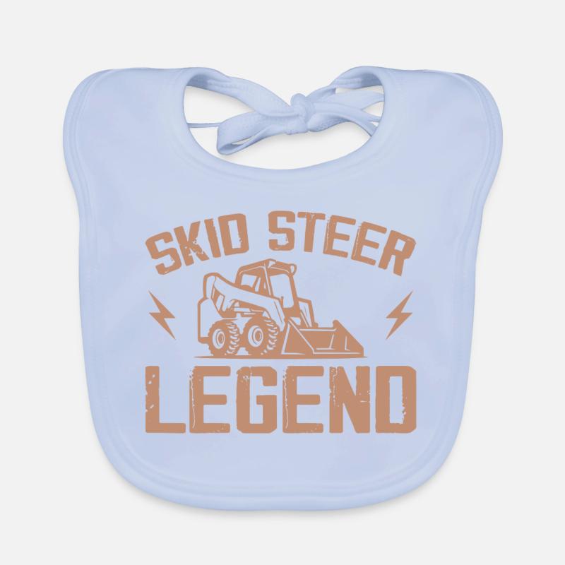 Never Underestimate An Old Man With A Skid Steer Bavoir bio Bébé