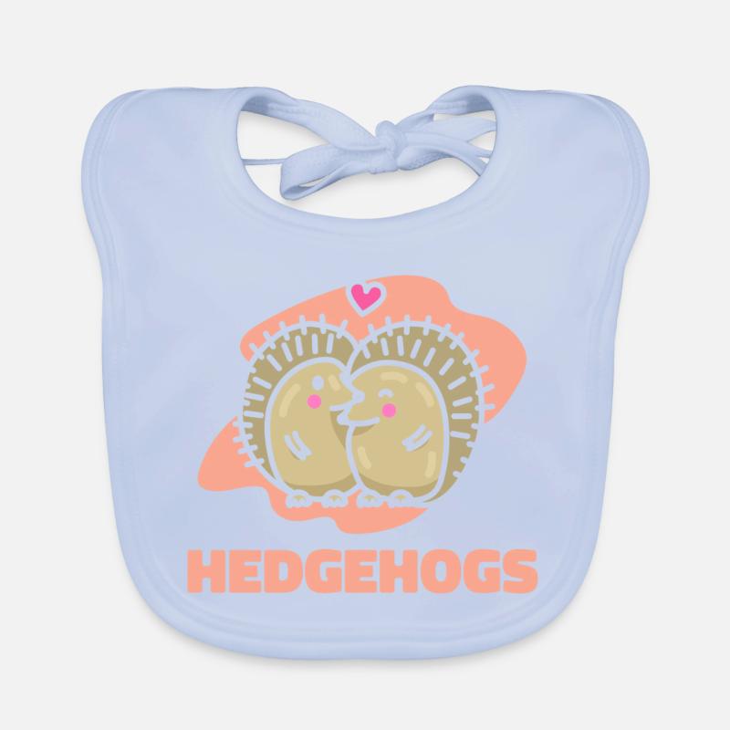 Valentine's Day Gift Hedgehog Organic Baby Bibs