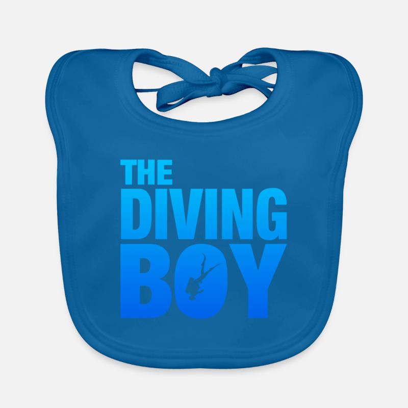 Diving, Tauchen Baby Bio-Lätzchen