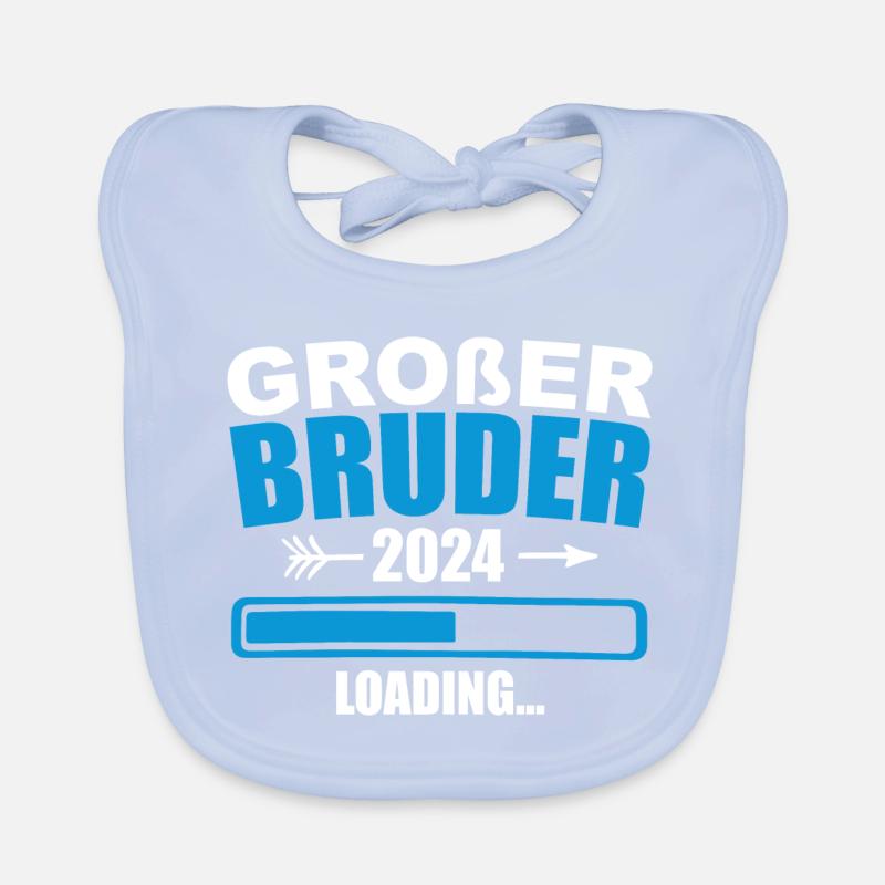 Ich werde Großer Bruder 2024 Bavoir bio Bébé