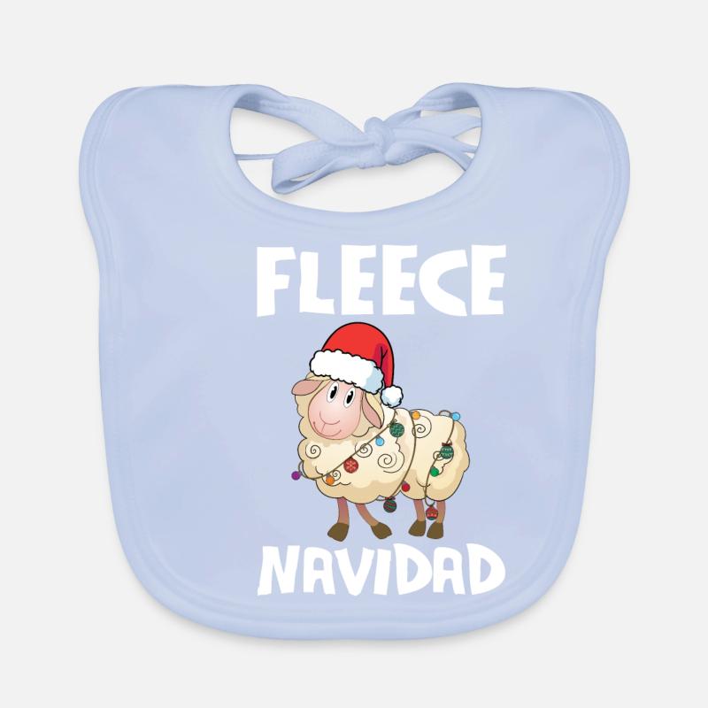 Fleece Navidad Weihnachten Geschenk Spanisch Baby Bio-Lätzchen