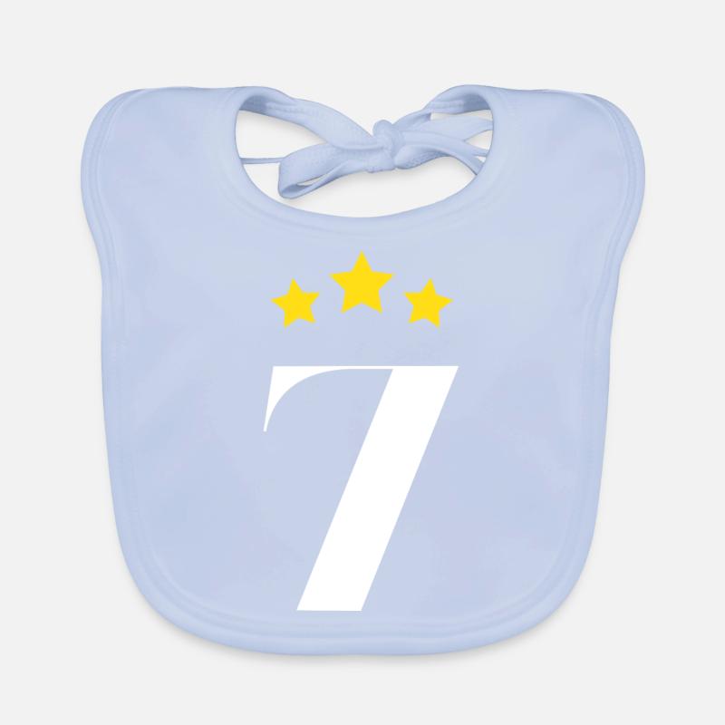 7ème anniversaire étoilé Bavoir bio Bébé