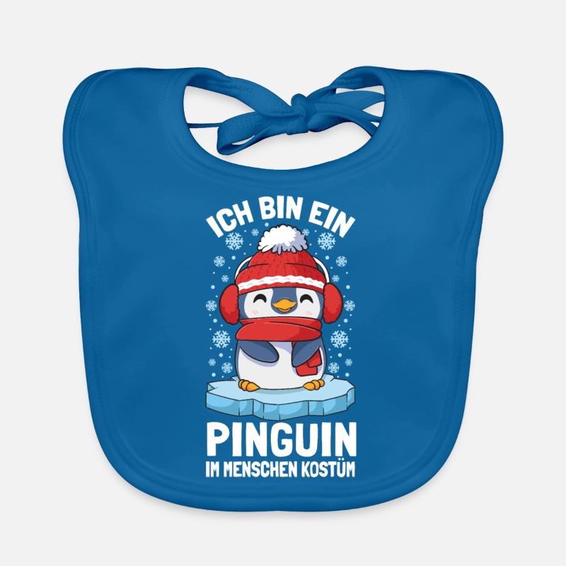 Pinguine Ich Bin Ein Pinguin Baby Bio-Lätzchen