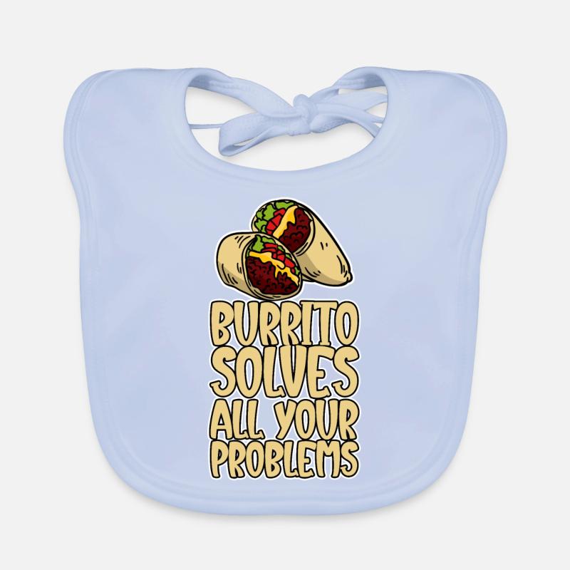 Burrito Solves All Your Problems Baby Bio-Lätzchen