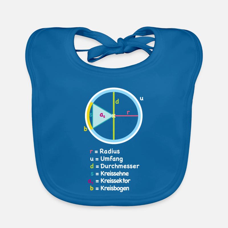 Circle Radius Diagram Art Organic Baby Bibs
