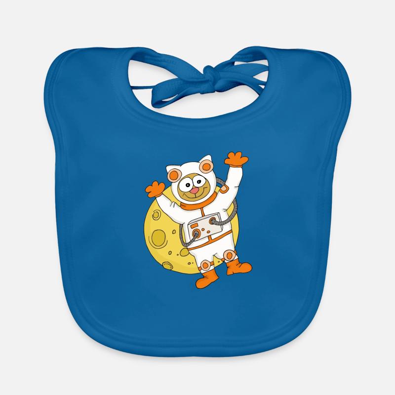 Astronautenkatze Baby Bio-Lätzchen