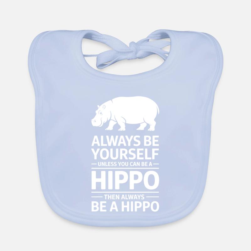 Nilpferd Sprüche Flusspferd Witz Nilpferd Geschenk Baby Bio-Lätzchen