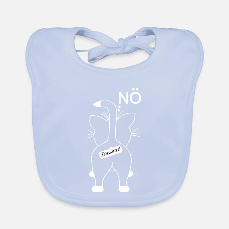 Non. Juste non. Chat par derrière Bavoir bio Bébé