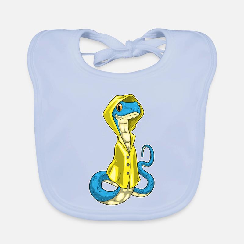 Snake Rain Jacket Organic Baby Bibs