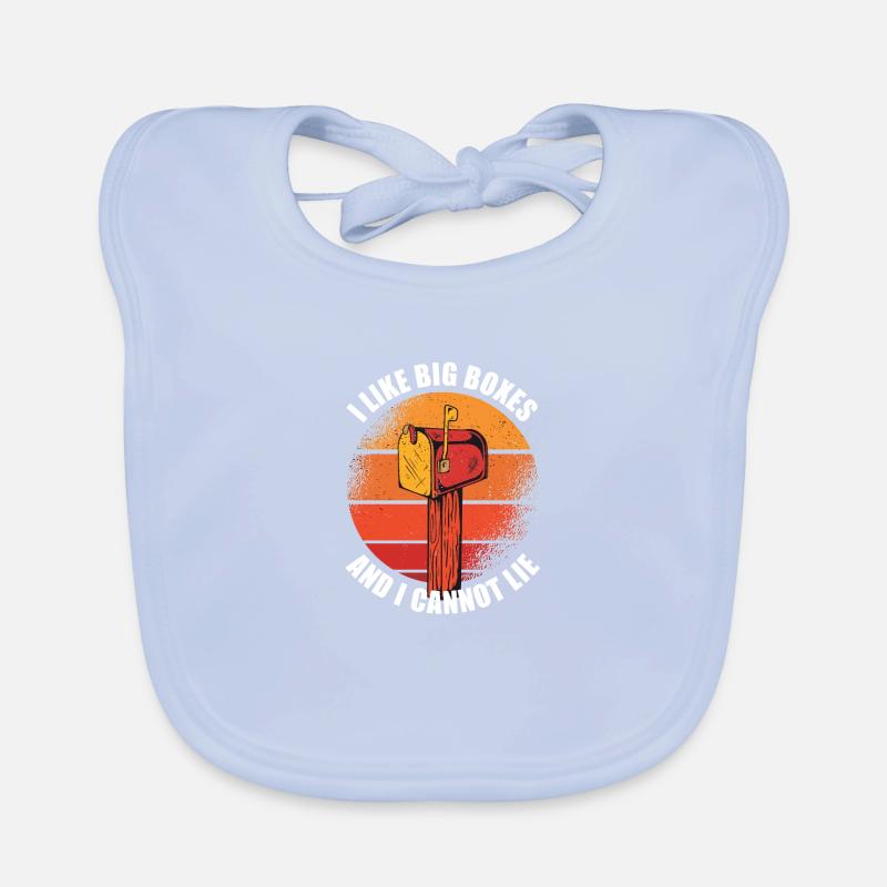 Postbote Postbotin Post Briefträger Baby Bio-Lätzchen