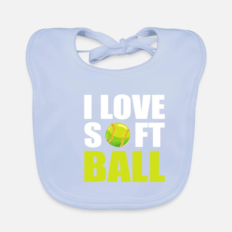 Softball Softball-Spieler Baby Bio-Lätzchen