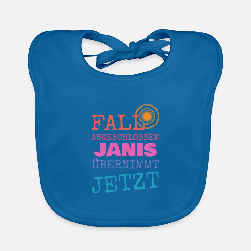 First name Janis Organic Baby Bibs
