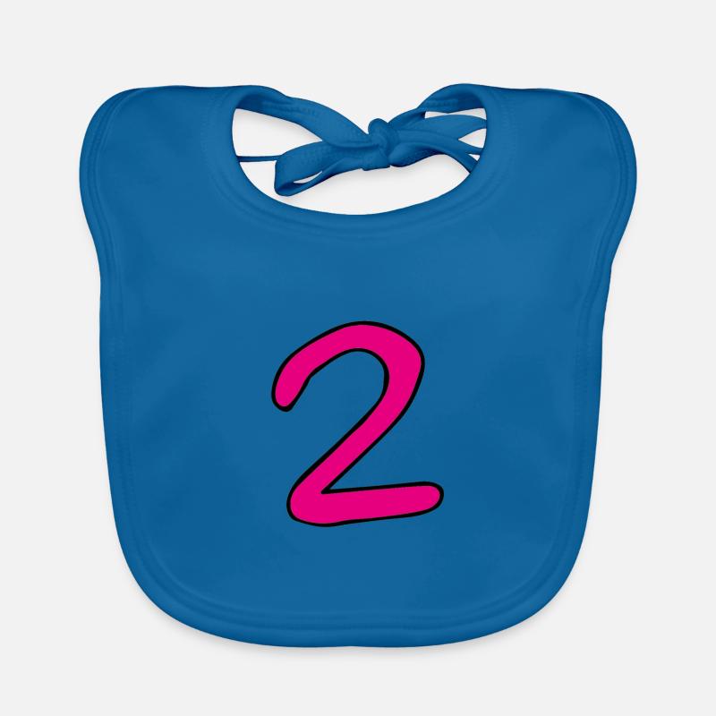 2 en rose Bavoir bio Bébé