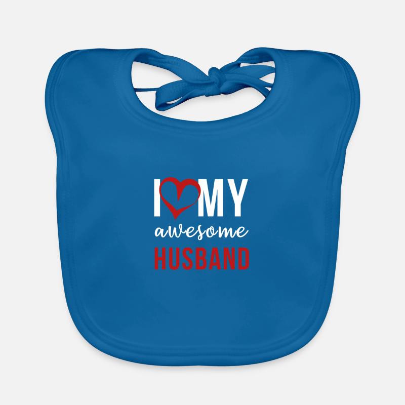 Proud Wife Mutter Awesome Husband Geschenk Idee Baby Bio-Lätzchen