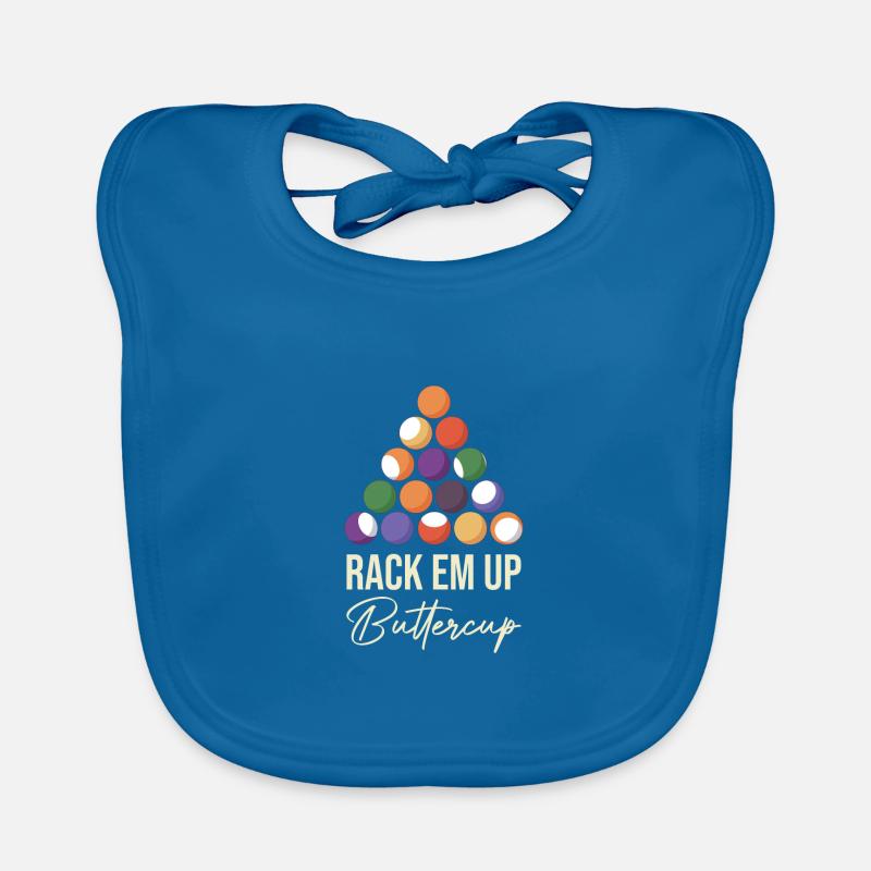 Billiard Papa Pool Player Snooker Queue 8 Ball Lie Organic Baby Bibs