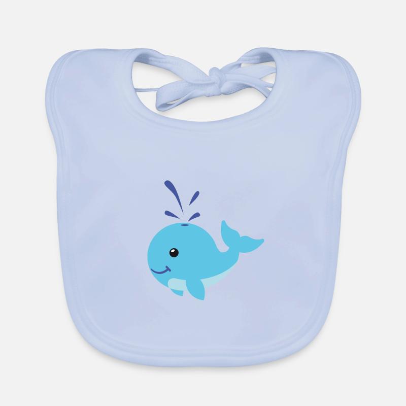 Wal süss Spritzer Comic Baby Bio-Lätzchen