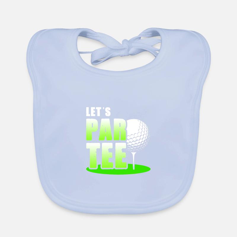 Let's Par Tee Golf Player Golfing Golf Course Golf Baby Bio-Lätzchen