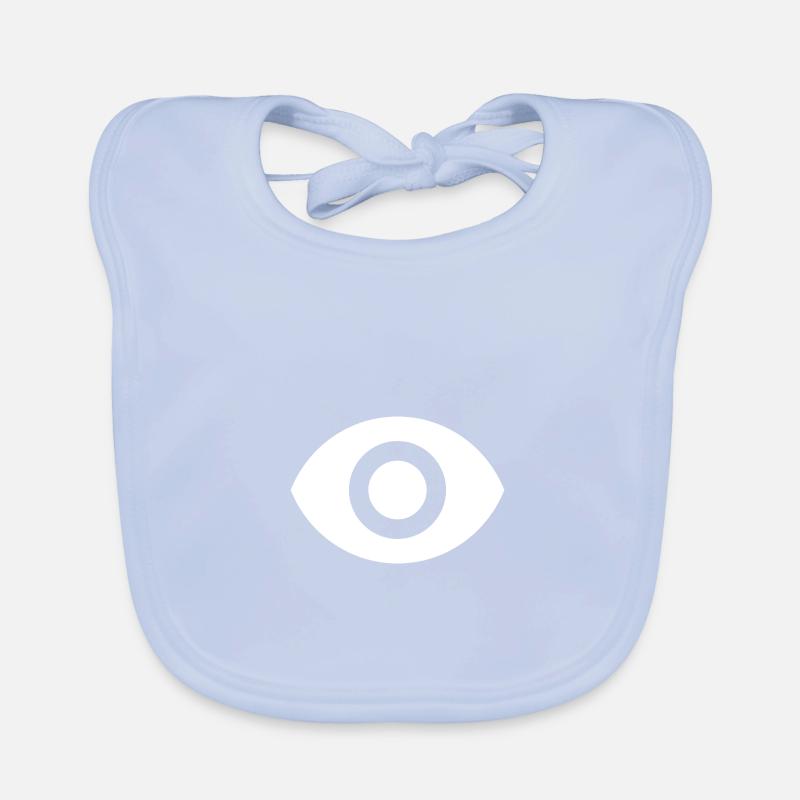 Drittes Auge | Schwarz | Geschenkidee Baby Bio-Lätzchen