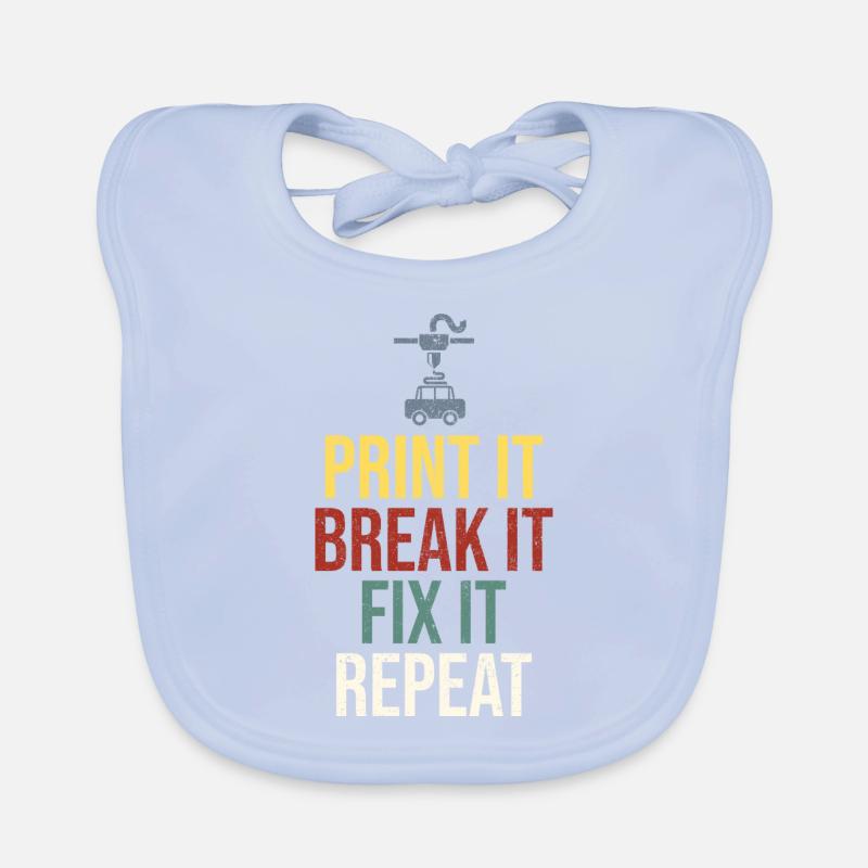 3D Printer 3D Printing Organic Baby Bibs