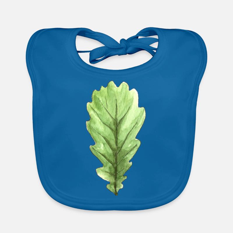 Blatt einer Eiche Baby Bio-Lätzchen