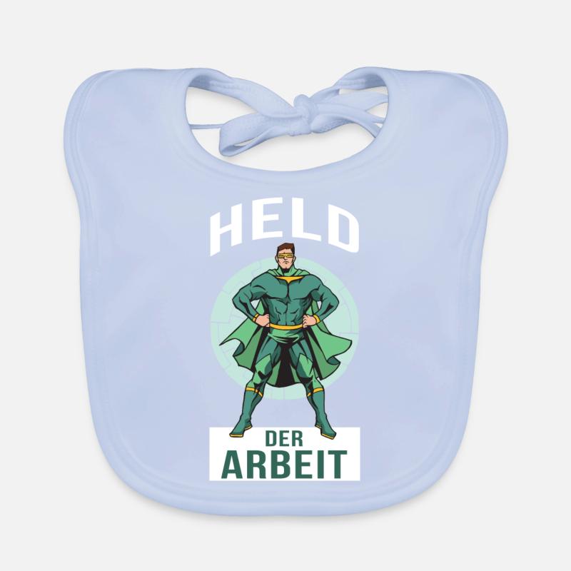 Held der Arbeit Superheld Baby Bio-Lätzchen