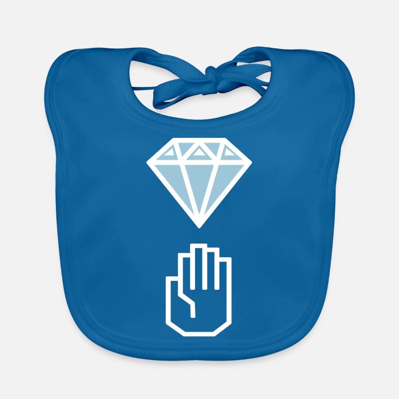 Diamond hands Bavoir bio Bébé