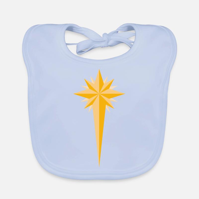 Weihnachtsstern Baby Bio-Lätzchen