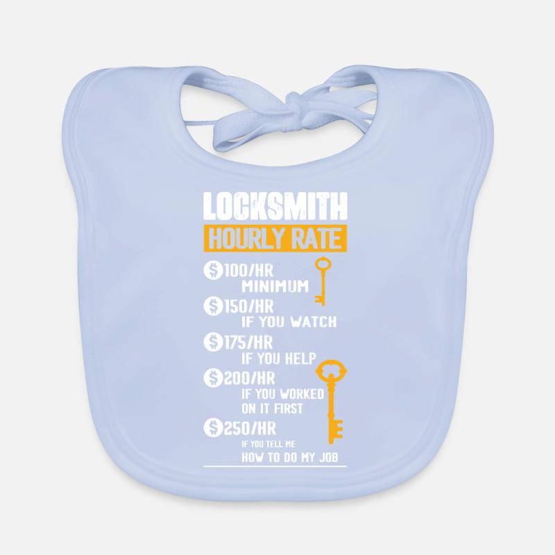 Locksmith Hourly Rate Lockpicker Pick Locks Baby Bio-Lätzchen