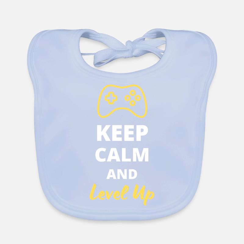 Keep Calm and Level Up - Progress in Style Organic Baby Bibs
