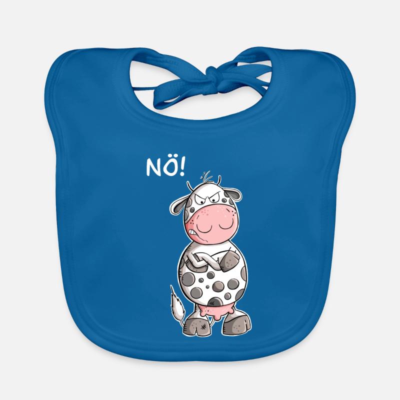 Nö Kuh I Statement Einfach Nö Design I Nein Baby Bio-Lätzchen