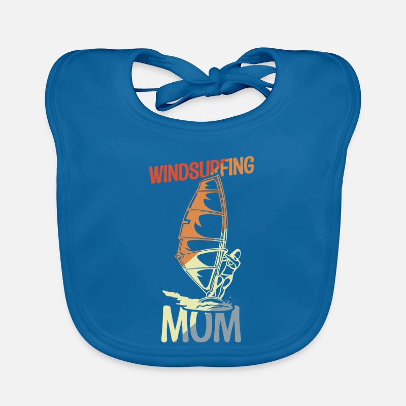 Mama Windsurfer Organic Baby Bibs
